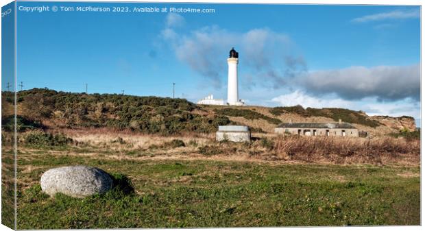 Covesea Lighthouse, Lossiemouth  Canvas Print by Tom McPherson
