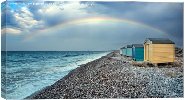 Rainbow at Findhorn Canvas Print by Tom McPherson