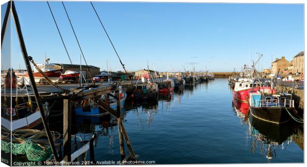 Burghead Harbour Canvas Print by Tom McPherson