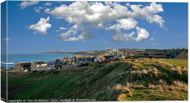 Burghead Village Canvas Print by Tom McPherson