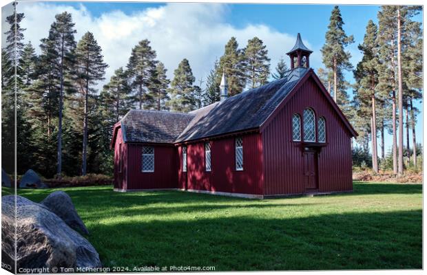 Red Chapel Altyre Canvas Print by Tom McPherson