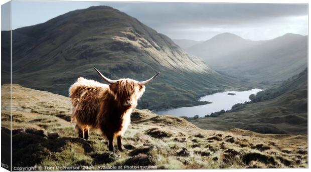 Highland Cow Canvas Print by Tom McPherson