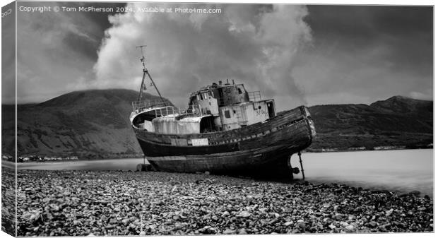 Old Boat of Caol Canvas Print by Tom McPherson