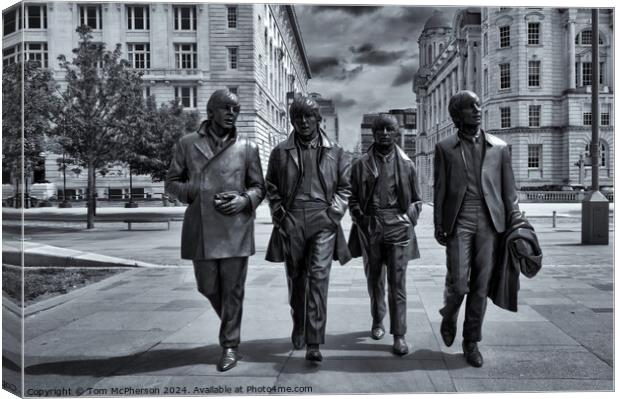 The Beatles Canvas Print by Tom McPherson