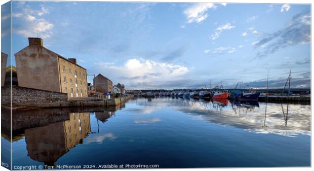 Burghead Harbour Canvas Print by Tom McPherson