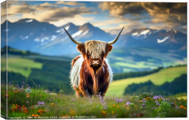 The Highland Cow  Canvas Print by Tom McPherson