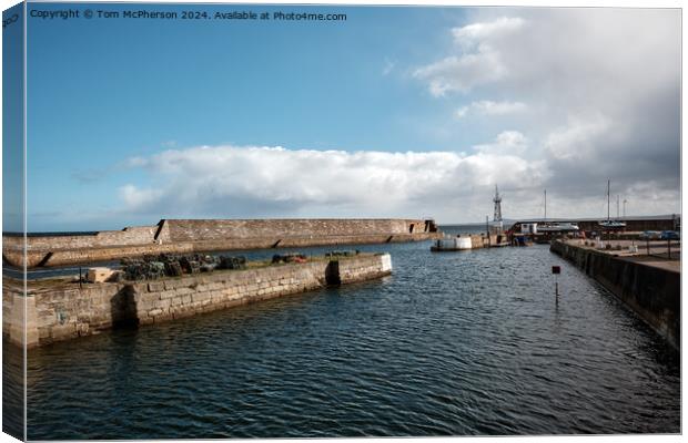 Lossiemouth Harbour Canvas Print by Tom McPherson