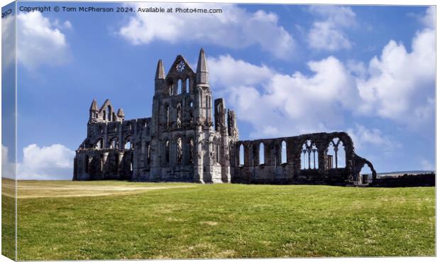 Whitby Abbey  Canvas Print by Tom McPherson