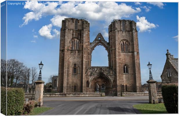 Elgin Cathedral Canvas Print by Tom McPherson