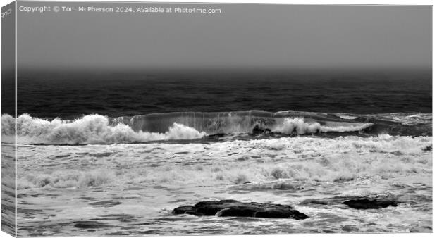 Sea Fog at Burghead Canvas Print by Tom McPherson