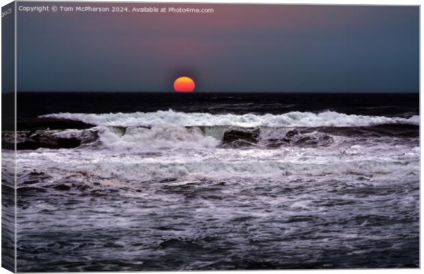 Moray Firth Sunset Canvas Print by Tom McPherson