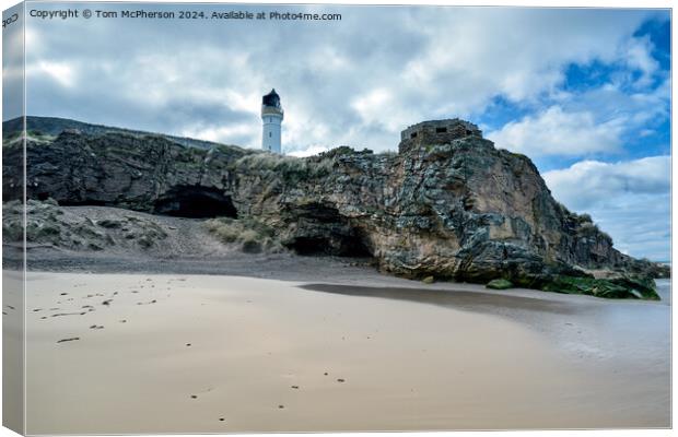 The Covesea Caves Canvas Print by Tom McPherson