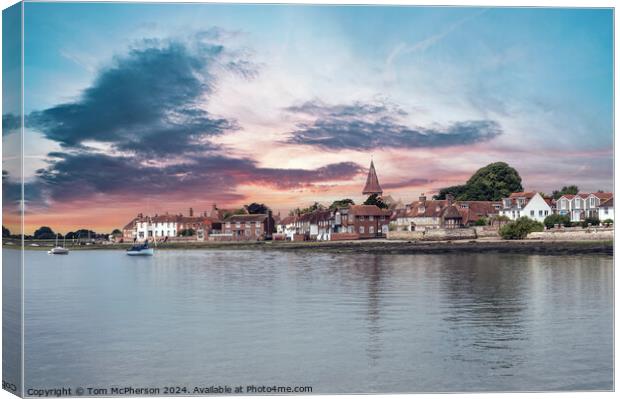 A Scenic View of Bosham Village Canvas Print by Tom McPherson