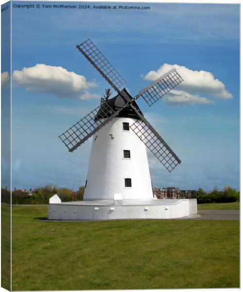 Lytham Windmill  Canvas Print by Tom McPherson