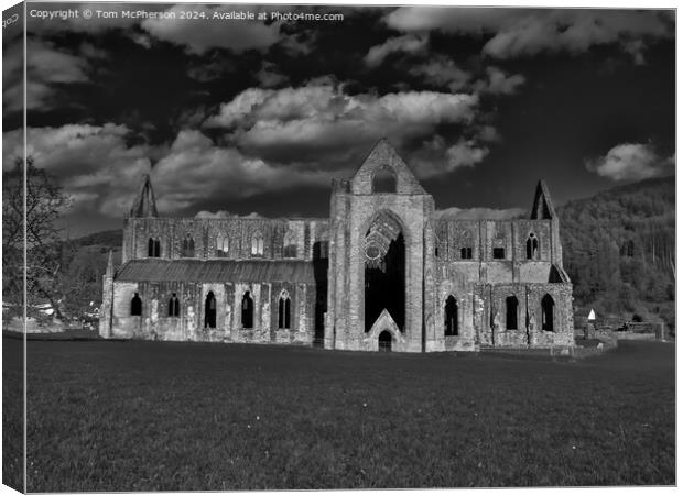 Tintern Abbey Canvas Print by Tom McPherson