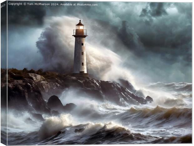 Storm at Sea Canvas Print by Tom McPherson