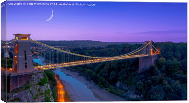 Clifton Suspension Bridge Canvas Print by Tom McPherson