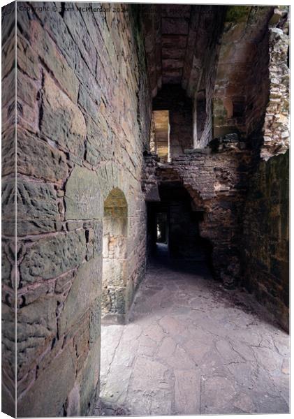 Duffus Castle Interior Canvas Print by Tom McPherson