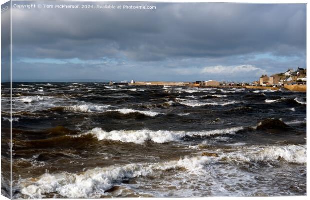 Burghead Bay Canvas Print by Tom McPherson