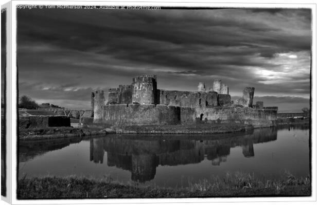 Caerphilly Castle  Canvas Print by Tom McPherson
