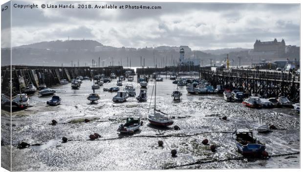 East Harbour, Scarborough, North Yorkshire Canvas Print by Lisa Hands