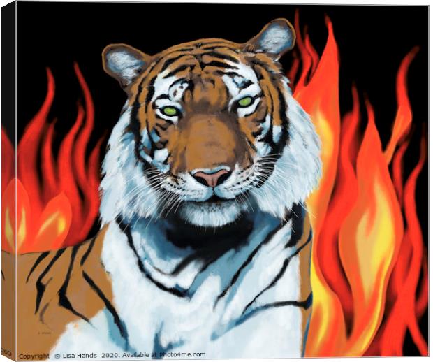 Tiger! Tiger! burning bright Canvas Print by Lisa Hands