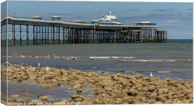 Llandudno Pier, North Wales Canvas Print by Lisa Hands