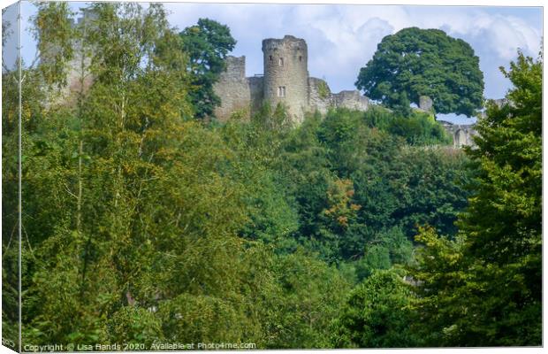 Ludlow Castle, Shropshire Canvas Print by Lisa Hands