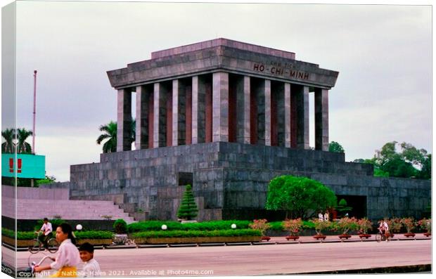 Ho Chi Minh Mausoleum, Hanoi Canvas Print by Nathalie Hales