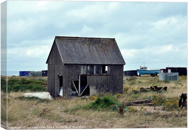 Dungeness Fishing Hut Canvas Print by Nathalie Hales
