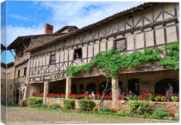 Perouges, Ain, France Canvas Print by Nathalie Hales