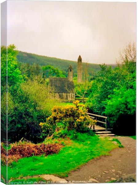 Glendalough, County Wicklow Canvas Print by Nathalie Hales