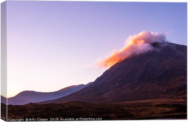 Misty Peak Canvas Print by Billy Coupar