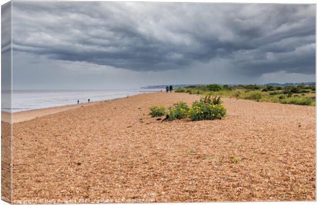 A Tranquil Escape to Snellisham Beach Canvas Print by Holly Burgess