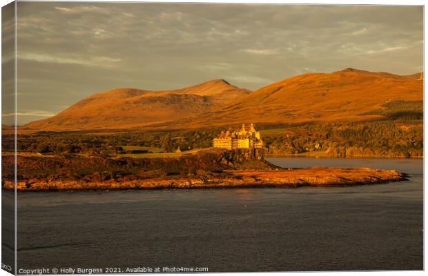 Duart Castle: Centuries of Scottish History Canvas Print by Holly Burgess