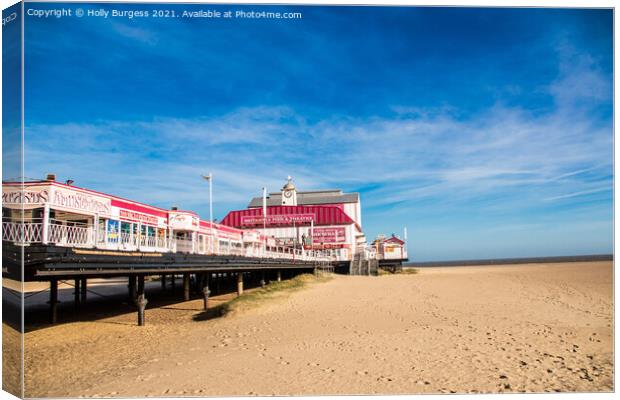Great Yarmouth Pier,  Canvas Print by Holly Burgess