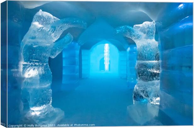 Ice hotel Alta Norway Canvas Print by Holly Burgess