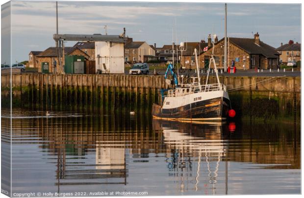 "Dawn's Tribute: Northumberland's Nautical Narrati Canvas Print by Holly Burgess