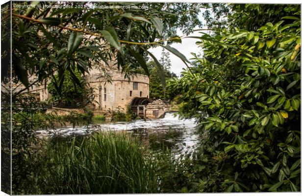 Warwick Castle's Historic Engine House: A Tale of  Canvas Print by Holly Burgess