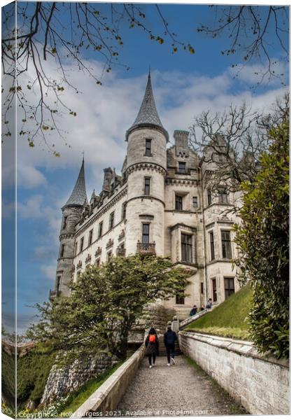 Dunrobin Castle: A Scottish Fairy Tale Canvas Print by Holly Burgess