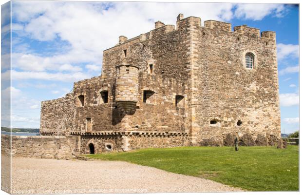Blackness Castle the outlanders was filmed here where Jamie saved Claire (the doctor) Canvas Print by Holly Burgess