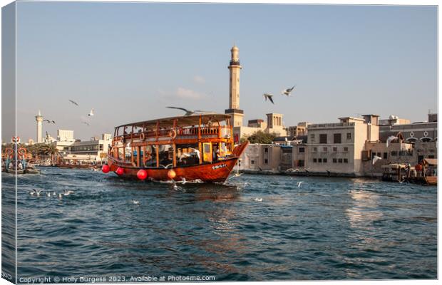 Unveiling Dubai's Saltwater Lifeline Canvas Print by Holly Burgess