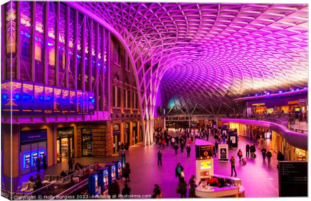 Abstract Kings Cross London  Canvas Print by Holly Burgess