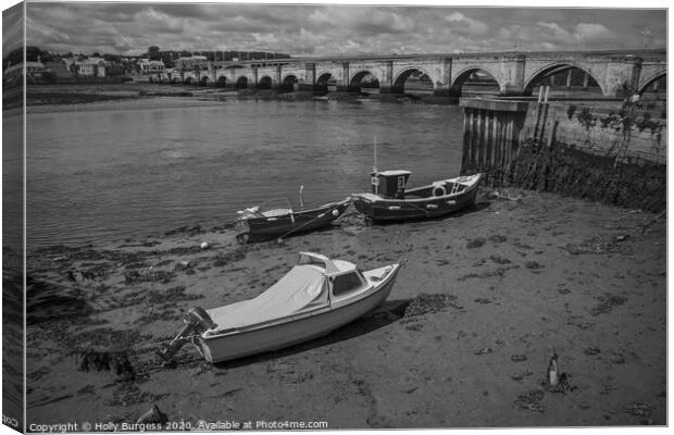 Panoramic Berwick-upon-Tweed Cityscape Canvas Print by Holly Burgess