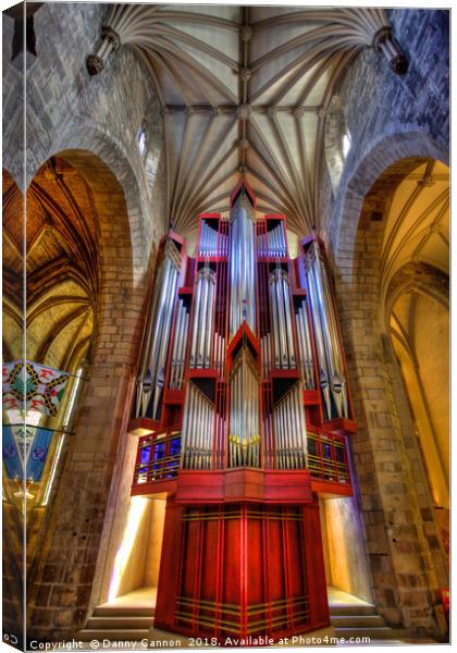 The Organ Canvas Print by Danny Cannon