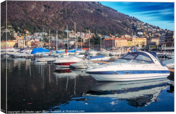 Sunset in Como #1 Canvas Print by Claudio Lepri