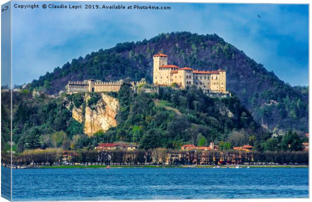 The Rock of Angera, Italy Canvas Print by Claudio Lepri