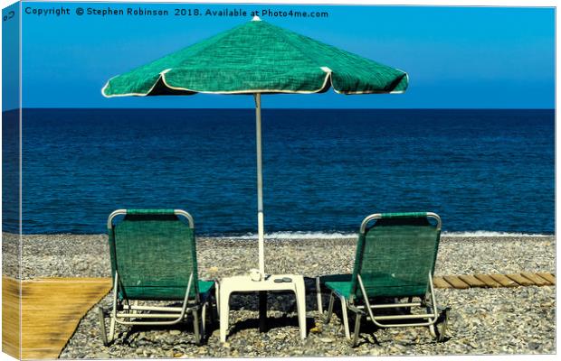 Wishing you were here? Crete Canvas Print by Stephen Robinson