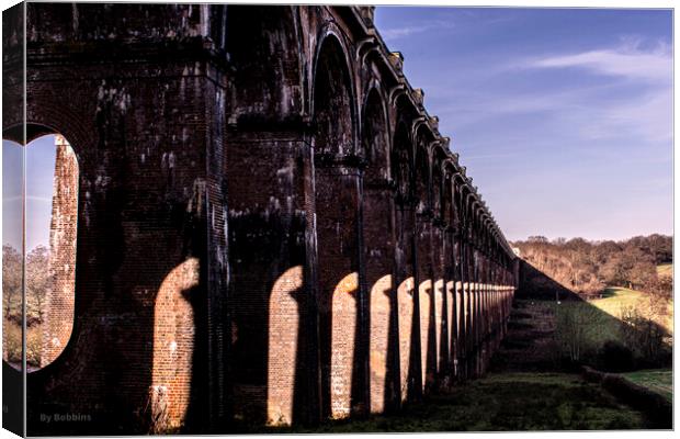 Ouse Valley Viaduct  Canvas Print by robin whitehead