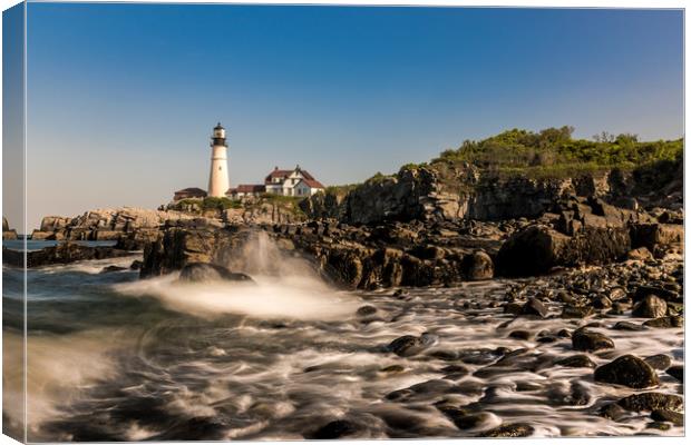 Portland Head Lighthouse, Maine, USA Canvas Print by James Daniel